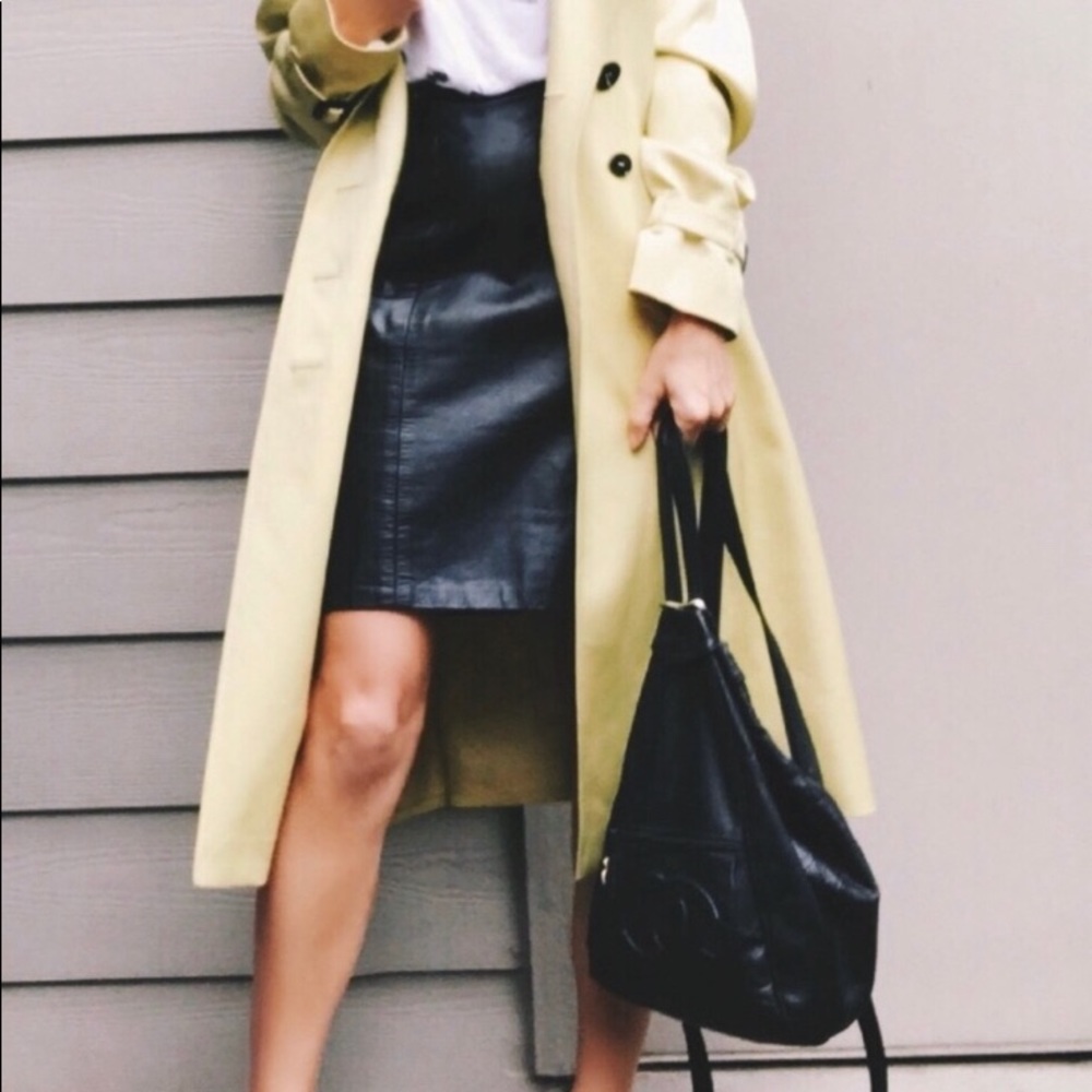 NWOT Talbots Petite 💯 Leather Pencil Skirt ❤️